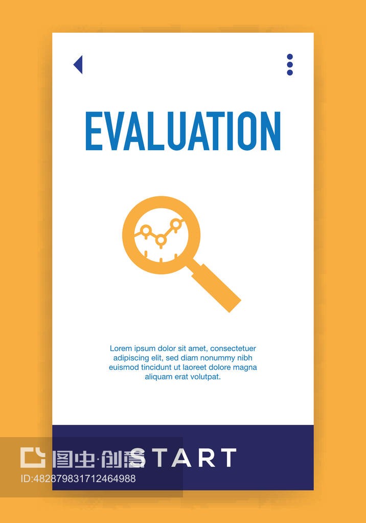 評估圖標。矢量插圖Evaluation Icon. Vector illustration